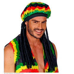 Rasta čiapka s dredmi